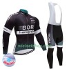 Fietskleding Dames (Fietsshirt Lange Mouw + Lange Koersbroek) 2017 Bora-Hansgrohe N001 Winter Thermal Fleece
